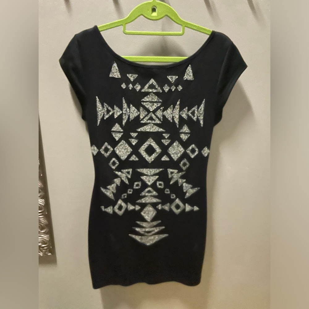 Black mini dress
